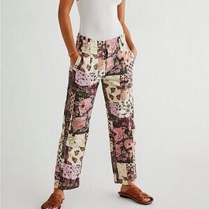 Free People Roads Merge Patchwork Pants